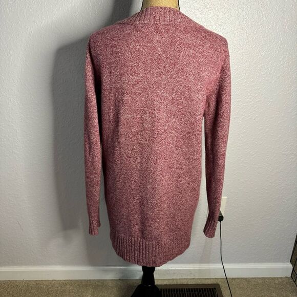 Athleta sz S Wine Red Vital V-Neck Tunic Sweater Cashmere Wool Lounge Oversized - Picture 11 of 12